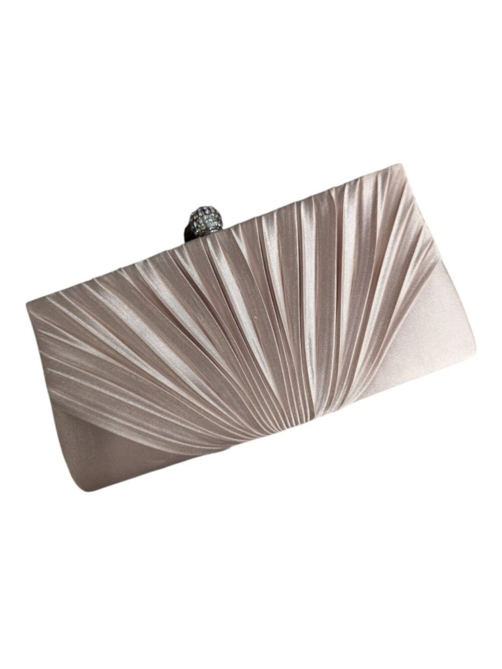 Charming Charlie Womens Beige Crossbody Evening Clutch Purse